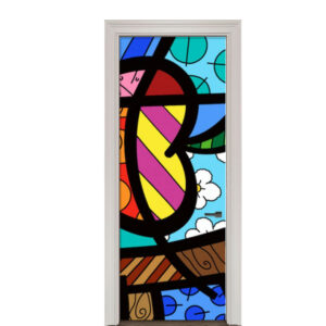 Adesivo de Porta Arte Pop