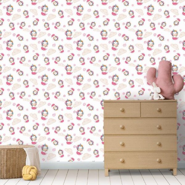 Papel de Parede Baby Unicórnios Beat
