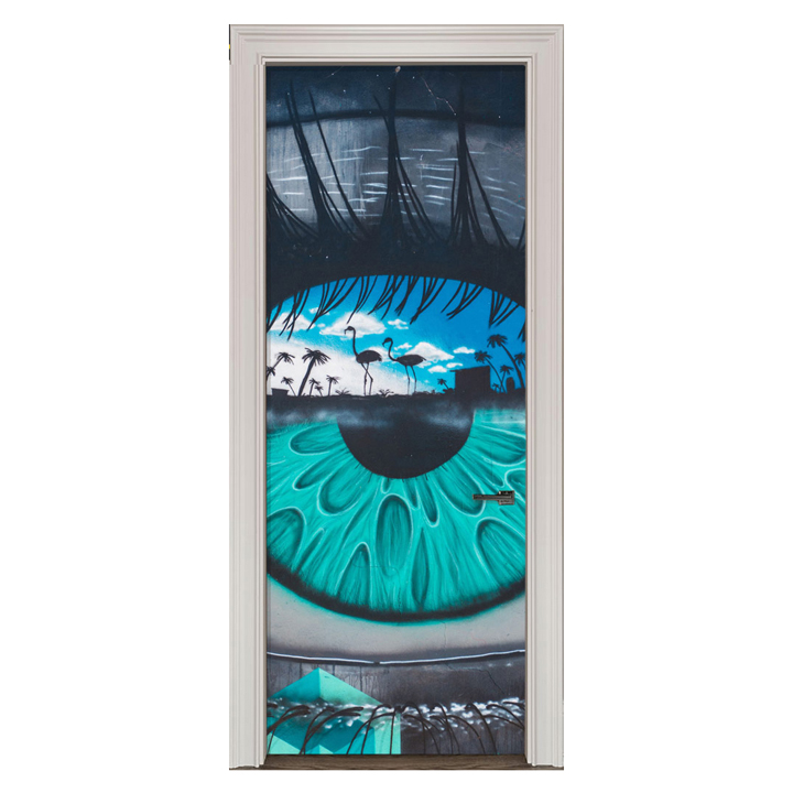 Adesivo de Porta Arte Pop