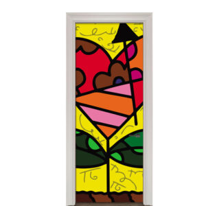 Adesivo de Porta Arte Pop