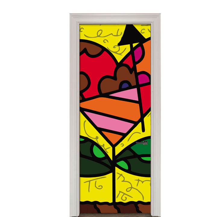 Adesivo de Porta Arte Pop