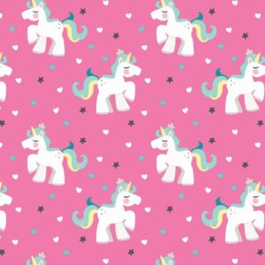 54-28.jpg Papel de Parede Baby Unicórnios Rosa
