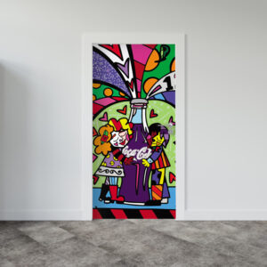 Adesivo de Porta Arte Pop