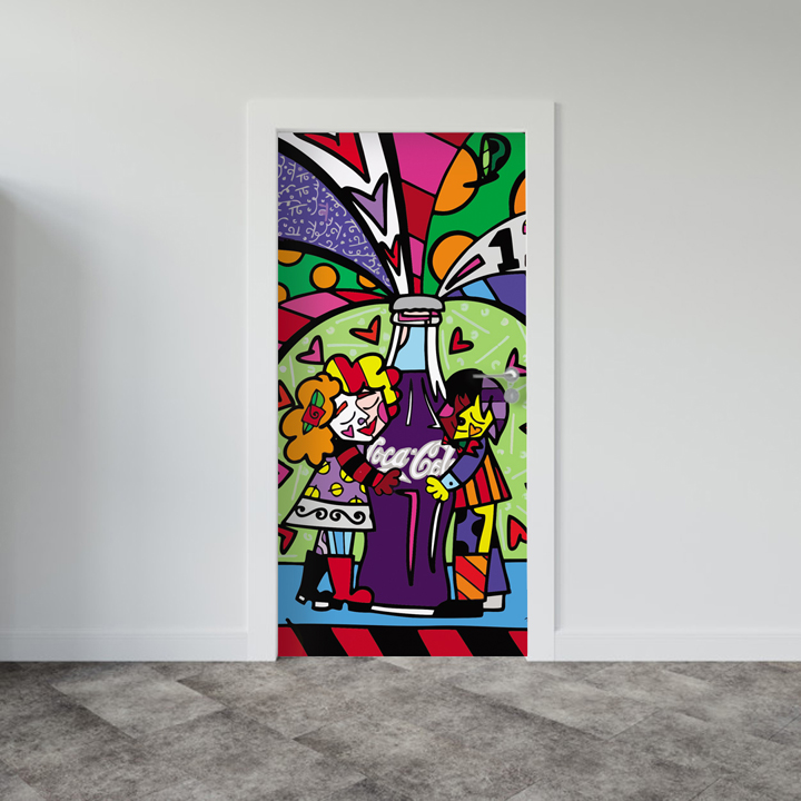 Adesivo de Porta Arte Pop