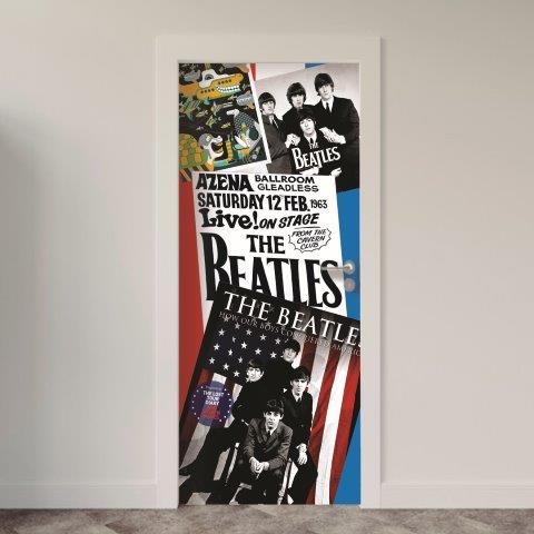 Adesivo de Porta Música Beatles