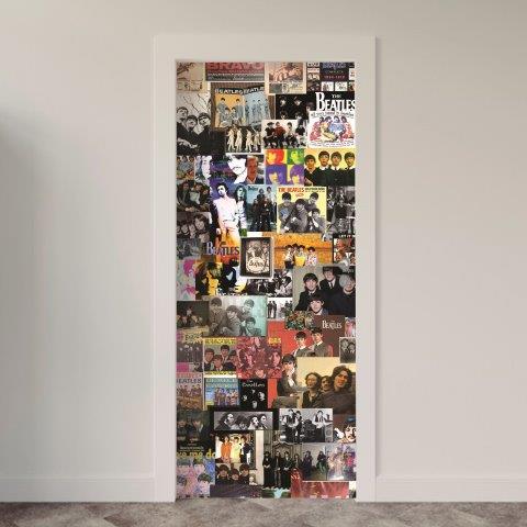 Adesivo de Porta Música Beatles