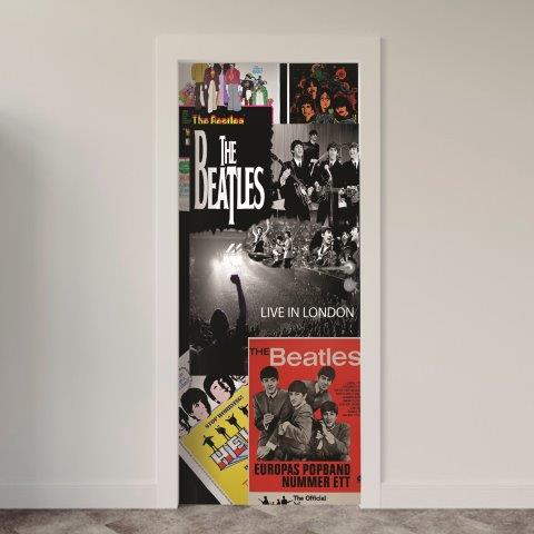 Adesivo de Porta Música Beatles