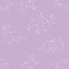 Papel de Parede Baby Constelação Animal Lilás