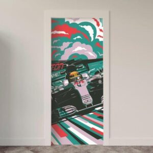 62-5.jpg Adesivo de Porta Lewis Hamilton