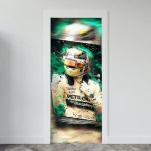 63-5.jpg Adesivo de Porta Lewis Hamilton
