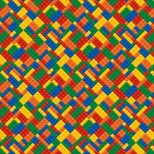 Papel de Parede Baby Pecinhas de Lego