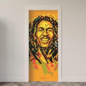 65-7.jpg Adesivo de Porta Reggae Bob Marley