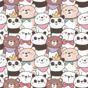 Papel de Parede Baby Pandinhas