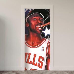 68-6.jpg Adesivo de Porta Michael Jordan