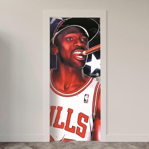 68-6.jpg Adesivo de Porta Michael Jordan