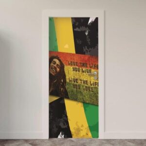 68-8.jpg Adesivo de Porta Reggae Bob Marley