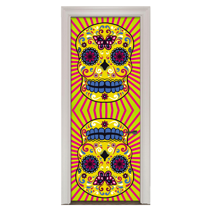 Adesivo de Porta Caveira Mexicana