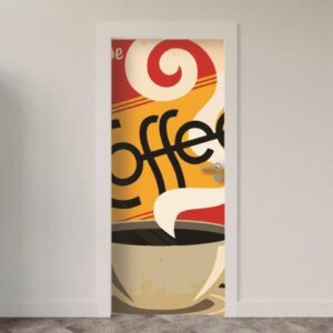 Adesivo de Porta Café