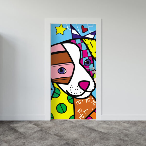 Adesivo de Porta Arte Pop