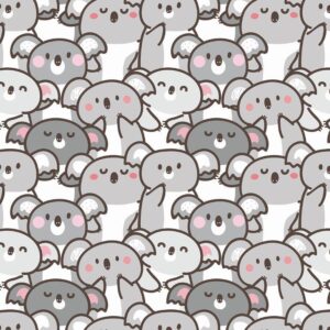 Papel de Parede Baby Coalinhas Gray