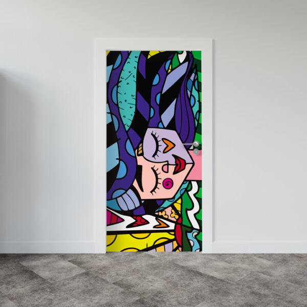 Adesivo de Porta Arte Pop