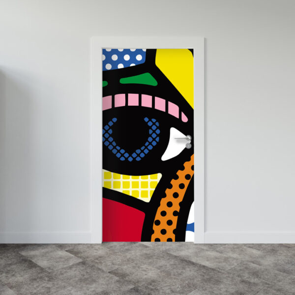 Adesivo de Porta Arte Pop