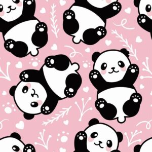 74-24.jpg Papel de Parede Baby Abraços de Panda Rosa