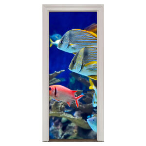 74.jpg Adesivo de Porta Fundo do Mar Peixes Cod.74