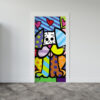 Adesivo de Porta Arte Pop