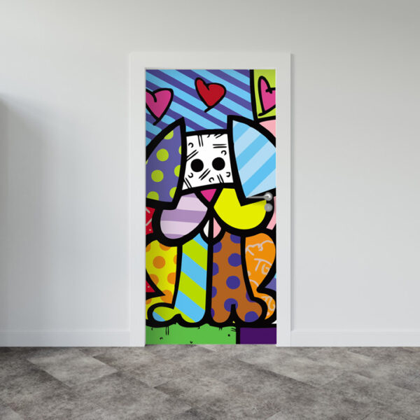 Adesivo de Porta Arte Pop