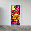 Adesivo de Porta Arte Pop
