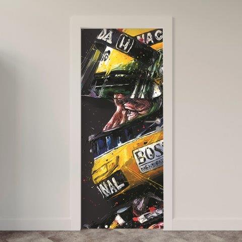 76-6.jpg Adesivo de Porta Ayrton Senna