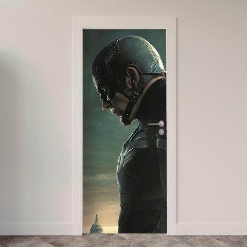 79-2.jpg Adesivo de Porta Comic Capitão América