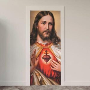 8-14.jpg Adesivo de Porta Jesus Cristo