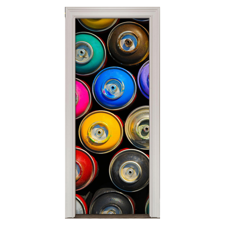 Adesivo de Porta Arte Pop