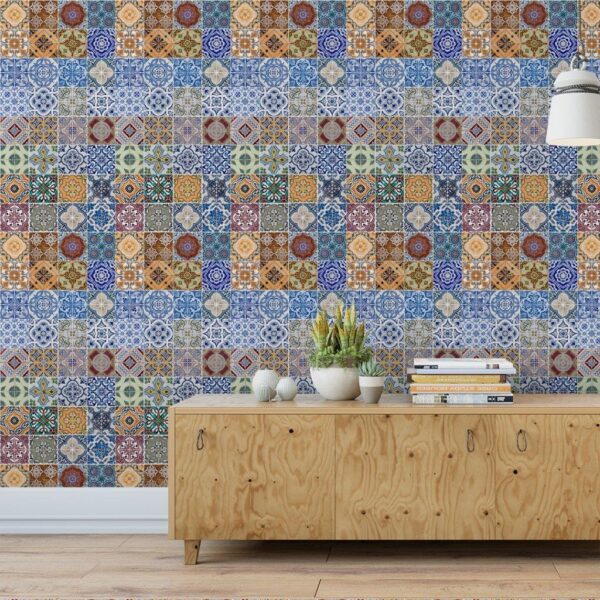 Papel de Parede Azulejos