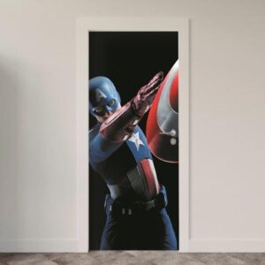 81-1.jpg Adesivo de Porta Comic Capitão América