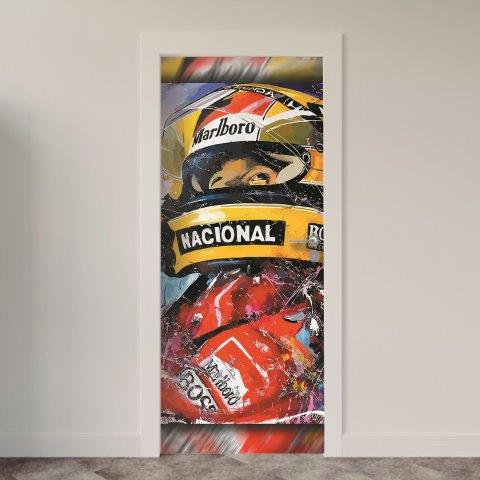 81-5.jpg Adesivo de Porta Ayrton Senna