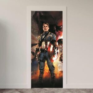 82-2.jpg Adesivo de Porta Comic Capitão América