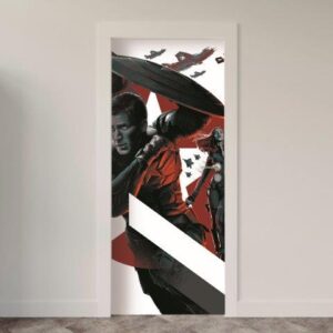 84-2.jpg Adesivo de Porta Comic Capitão América