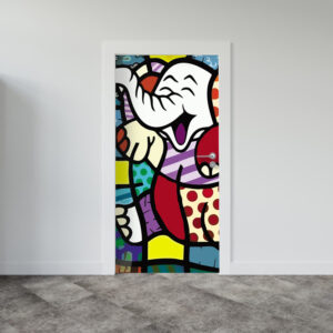 Adesivo de Porta Arte Pop