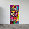 Adesivo de Porta Arte Pop