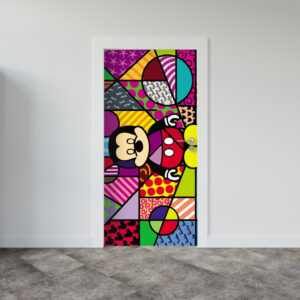 Adesivo de Porta Arte Pop