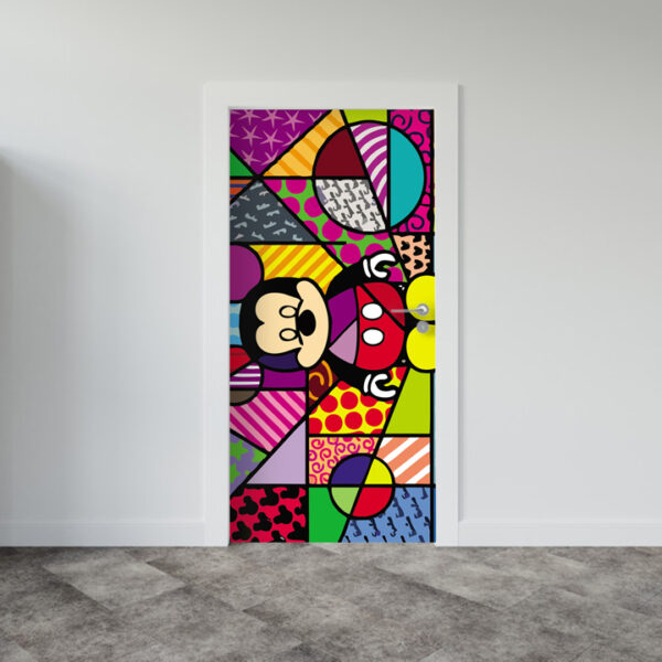 Adesivo de Porta Arte Pop