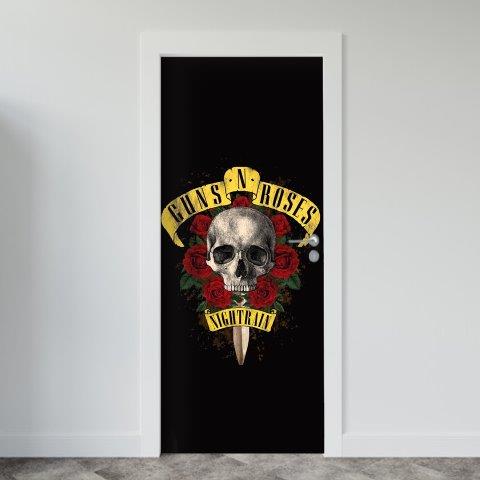 Adesivo de Porta Música Guns'n'Roses