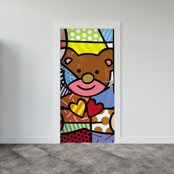 Adesivo de Porta Arte Pop