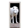 9.jpg Adesivo de Porta Lobo Branco Cod.9