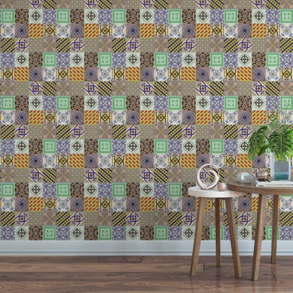 Papel de Parede Azulejos