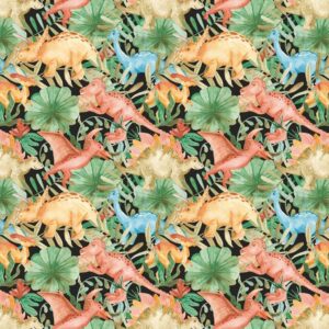 9-44.jpg Papel de Parede Baby Dinos & Folhas