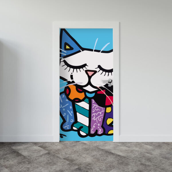 Adesivo de Porta Arte Pop